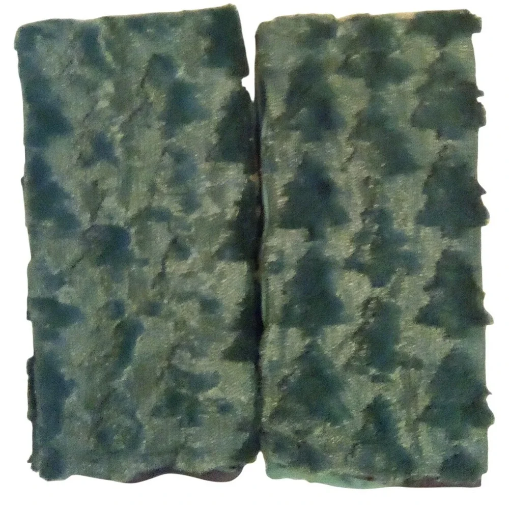 Forest Green‎ Tree Textured Plush Soft Throw Pillow Covers (set includes 2)